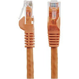 StarTech.com 1.5 m CAT6 Cable - Orange CAT6 Patch Cord - Snagless RJ45 Connectors - 24 AWG Copper Wire - Ethernet - ETL (N6PATC150CMOR)