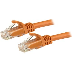 StarTech.com 1.5 m CAT6 Cable - Orange CAT6 Patch Cord - Snagless RJ45 Connectors - 24 AWG Copper Wire - Ethernet - ETL (N6PATC150CMOR)