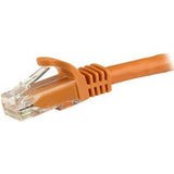 StarTech.com 1.5 m CAT6 Cable - Orange CAT6 Patch Cord - Snagless RJ45 Connectors - 24 AWG Copper Wire - Ethernet - ETL (N6PATC150CMOR)