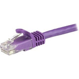 StarTech.com 1.5 m CAT6 Cable - Purple CAT6 Patch Cord - Snagless RJ45 Connectors - 24 AWG Copper Wire - Ethernet - ETL (N6PATC150CMPL)