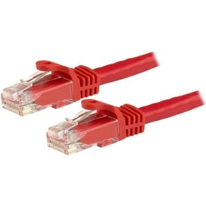 StarTech.com 1.5 m CAT6 Cable - Red CAT6 Patch Cord - Snagless RJ45 Connectors - 24 AWG Copper Wire - Ethernet - ETL (N6PATC150CMRD)