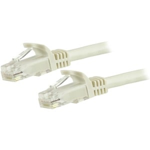 StarTech.com 1.5 m CAT6 Cable - White CAT6 Patch Cord - Snagless RJ45 Connectors - 24 AWG Copper Wire - Ethernet - ETL (N6PATC150CMWH)