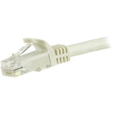 StarTech.com 1.5 m CAT6 Cable - White CAT6 Patch Cord - Snagless RJ45 Connectors - 24 AWG Copper Wire - Ethernet - ETL (N6PATC150CMWH)