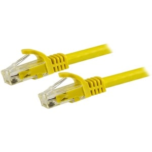 StarTech.com 1.5 m CAT6 Cable - Yellow CAT6 Patch Cord - Snagless RJ45 Connectors - 24 AWG Copper Wire - Ethernet - ETL (N6PATC150CMYL)