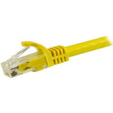 StarTech.com 1.5 m CAT6 Cable - Yellow CAT6 Patch Cord - Snagless RJ45 Connectors - 24 AWG Copper Wire - Ethernet - ETL (N6PATC150CMYL)