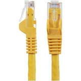 StarTech.com 1.5 m CAT6 Cable - Yellow CAT6 Patch Cord - Snagless RJ45 Connectors - 24 AWG Copper Wire - Ethernet - ETL (N6PATC150CMYL)