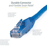 StarTech.com 7.5 m CAT6 Cable - Blue CAT6 Patch Cord - Snagless RJ45 Connectors - 24 AWG Copper Wire - Ethernet - ETL (N6PATC750CMBL)