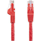 StarTech.com 7.5 m CAT6 Cable - Red CAT6 Patch Cord - Snagless RJ45 Connectors - 24 AWG Copper Wire - Ethernet - ETL (N6PATC750CMRD)