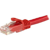 StarTech.com 7.5 m CAT6 Cable - Red CAT6 Patch Cord - Snagless RJ45 Connectors - 24 AWG Copper Wire - Ethernet - ETL (N6PATC750CMRD)