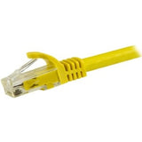 StarTech.com 7.5 m CAT6 Cable - Yellow CAT6 Patch Cord - Snagless RJ45 Connectors - 24 AWG Copper Wire - Ethernet - ETL (N6PATC750CMYL)