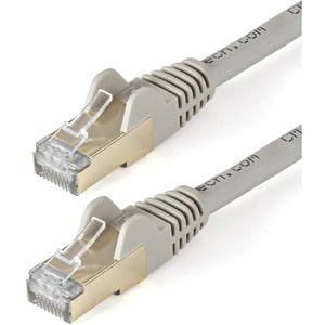 StarTech.com 10m CAT6a Ethernet Cable - Grey - RJ45 Snagless Connectors - CAT6a STP Cord - Copper Wire - Network Cable (6ASPAT10MGR)