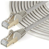 StarTech.com 10m CAT6a Ethernet Cable - Grey - RJ45 Snagless Connectors - CAT6a STP Cord - Copper Wire - Network Cable (6ASPAT10MGR)