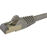 StarTech.com 1.5 m CAT6a Cable - Grey - RJ45 Ethernet Cable - Snagless - CAT6a STP Cord - Copper Wire - 10Gb (6ASPAT150CMGR)