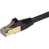 StarTech.com 5m CAT6a Ethernet Cable - Black - RJ45 Snagless Connectors - CAT6a STP Cord - Copper Wire - Network Cable (6ASPAT5MBK)