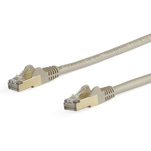 StarTech.com 5m CAT6a Ethernet Cable - Grey - RJ45 Snagless Connectors - CAT6a STP Cord - Copper Wire - Network Cable (6ASPAT5MGR)