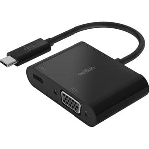 USB-C to VGA + Charge Adapter BLK (60W PD)