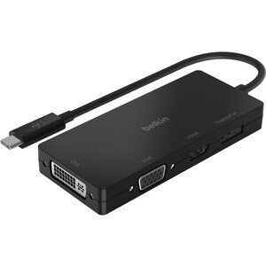 USB-C Video Adapter (HDMI VGA DVI DISPLAYPORT) BLK