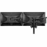 ATDEC DUAL DYNAMIC MONITOR ARM DESK MOUNT - BLACK - UP TO 32IN - BUILT-IN ARM ROTATION LIMITER - QUICK DISPLAY RELEASE - VISUAL SPRING TENSION GAUGE - TOOL-FREE ADJUSTABLE MONITOR HEIGHT TILT PAN