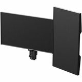 ATDEC DUAL DYNAMIC MONITOR ARM DESK MOUNT - BLACK - UP TO 32IN - BUILT-IN ARM ROTATION LIMITER - QUICK DISPLAY RELEASE - VISUAL SPRING TENSION GAUGE - TOOL-FREE ADJUSTABLE MONITOR HEIGHT TILT PAN