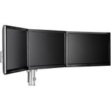 ATDEC TRIPLE MONITOR ARM DESK MOUNT - UP TO 24IN - BUILT-IN ARM ROTATION LIMITER - QUICK DISPLAY RELEASE - TOOL-FREE ADJUSTABLE MONITOR HEIGHT TILT PAN