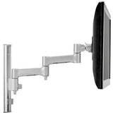 ATDEC FULL MOTION MONITOR ARM WALL MOUNT - UP TO 32IN - VESA 75X75 100X100 - QUICK DISPLAY RELEASE - TOOL-FREE ADJUSTABLE MONITOR HEIGHT TILT PAN - ADVANCED CABLE MANAGEMENT