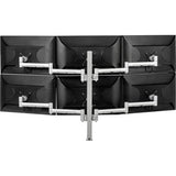 ATDEC SIX DISPLAY MONITOR ARM DESK MOUNT - UP TO 24IN - BUILT-IN ARM ROTATION LIMITER - QUICK DISPLAY RELEASE/ATTACHMENT - TOOL-FREE ADJUSTABLE MONITOR HEIGHT TILT PAN
