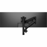 ATDEC HEAVY DYNAMIC MONITOR ARM DESK MOUNT - BLACK - UP TO 49IN - BUILT-IN ARM ROTATION LIMITER - QUICK DISPLAY RELEASE - VISUAL SPRING TENSION GAUGE - TOOL-FREE ADJUSTABLE MONITOR HEIGHT TILT PAN