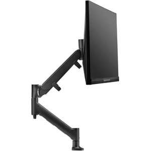ATDEC HEAVY DYNAMIC MONITOR ARM DESK MOUNT - BLACK - UP TO 49IN - BUILT-IN ARM ROTATION LIMITER - QUICK DISPLAY RELEASE - VISUAL SPRING TENSION GAUGE - TOOL-FREE ADJUSTABLE MONITOR HEIGHT TILT PAN