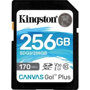 KINGSTON 256GB SDXC CANVAS GO PLUS 170R C10 UHS-I U3 V30