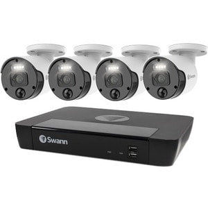 NVR KIT 4K UPSCALE 8 CHANNEL W/ 4 CAMERAS 2TB