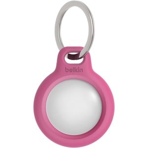 Secure Holder with Keyring for AirTag - Pink