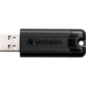 VERBATIM STORE N GO PINSTRIPE USB 3.0 DRIVE 32GB - BLACK MICROBAN