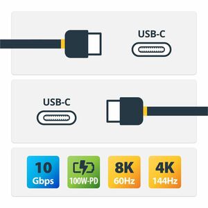 StarTech.com 3ft (1m) Side Screw Locking USB C Cable 10Gbps - USB 3.1/3.2 Gen 2 Type-C Cable - 100W (5A) Power Delivery Charging DP Alt Mode - Dual Screw Lock - USB-C Cord Charge/Sync