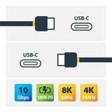 3ft (1m) USB C Cable 10Gbps - USB-IF Certified USB-C Cable - USB 3.1/3.2 Gen 2 Type-C Cable - 100W (5A) Power Delivery Charging DP Alt Mode - USB C to C Cord - Charge Sync