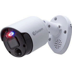 4K ENFORCER IP BULLET CAMERAS WITH CONTROLLABLE RED BLUE FLASHING LIGHTS SPOTLIGHTS SIRENS