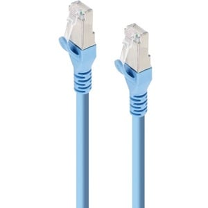 ALOGIC 0.5m Blue 10G Shielded CAT6A LSZH Low Smoke Zero Halogen Network Cable