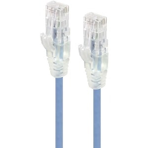 ALOGIC 0.30m Blue Ultra Slim Cat6 Network Cable UTP 28AWG - Series Alpha