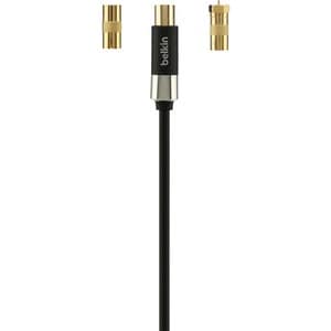 Set Top Box to TV 110dB Coaxial Antenna Cable with Gender Adapters