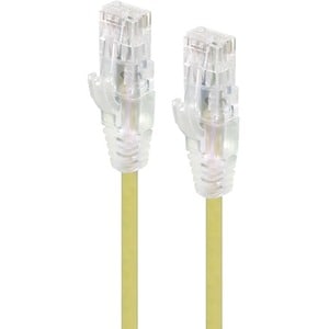 ALOGIC 0.30m Yellow Ultra Slim Cat6 Network Cable UTP 28AWG - Series Alpha