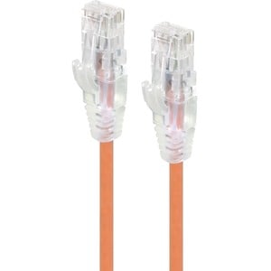 ALOGIC 0.50M ORANGE ULTRA SLIM CAT6 NETWORK CABLE UTP 28AWG - SERIES ALPHA