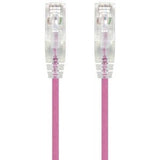 ALOGIC 0.50m Pink Ultra Slim Cat6 Network Cable UTP 28AWG - Series Alpha