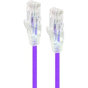 ALOGIC 0.50m Purple Ultra Slim Cat6 Network Cable UTP 28AWG - Series Alpha