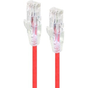 ALOGIC 0.50m Red Ultra Slim Cat6 Network Cable UTP 28AWG - Series Alpha