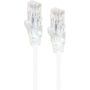 ALOGIC 0.50m White Ultra Slim Cat6 Network Cable UTP 28AWG - Series Alpha