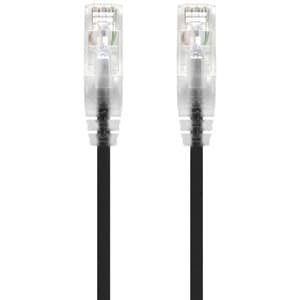 ALOGIC 1m Black Ultra Slim Cat6 Network Cable UTP 28AWG - Series Alpha