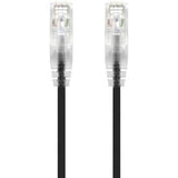 ALOGIC 1m Black Ultra Slim Cat6 Network Cable UTP 28AWG - Series Alpha