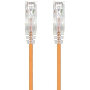 ALOGIC 1m Orange Ultra Slim Cat6 Network Cable UTP 28AWG - Series Alpha