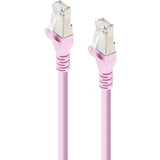 ALOGIC 10m Pink 10GbE Shielded CAT6A LSZH Network Cable