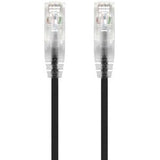 ALOGIC 0.30m Black Ultra Slim Cat6 Network Cable UTP 28AWG - Series Alpha