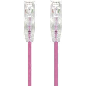 ALOGIC 0.30m Pink Ultra Slim Cat6 Network Cable UTP 28AWG - Series Alpha